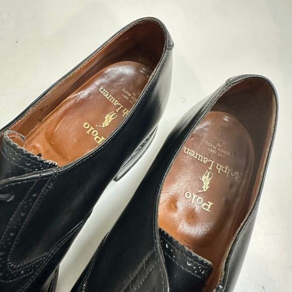 Crockett & Jones x Polo Ralph Lauren Black Calf Oxford Bench Made in England 9 - Picture 8 of 14